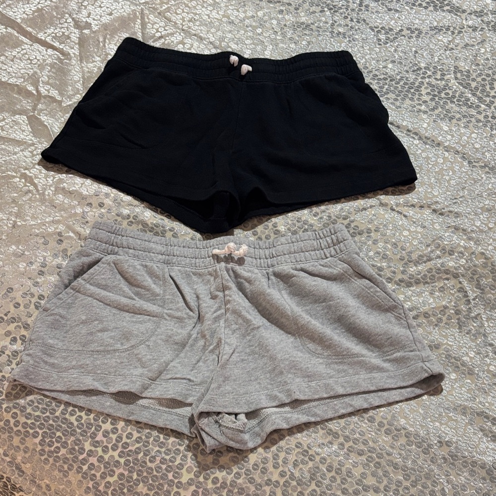 SO Women's Black and Gray Athletic Shorts